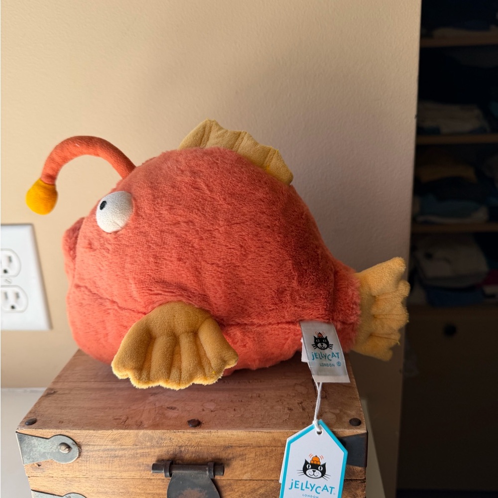 Authentic Jellycat Alexis Anglerfish  Plush Toy